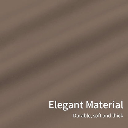 Easy-Going Blackout Curtains for Bedroom, Solid Thermal Insulated Grommet and Noise Reduction Window Drapes, Room Darkening Curtains for Living Room, 2 Panels(46x84 in, Camel)