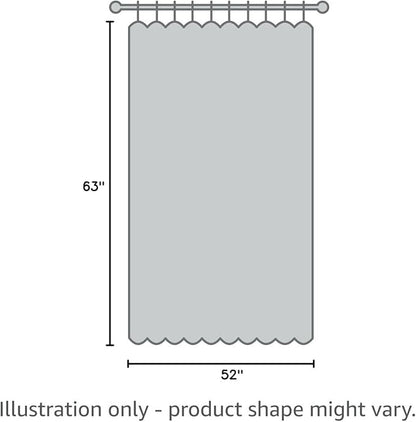 Joydeco Linen Curtains for Living Room,Light Filtering Rod Pocket Back Tab Semi Sheer Drapes Window Long Curtains 63 inches Long Sage Green