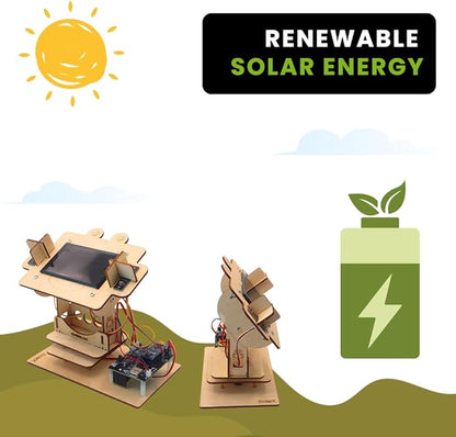SolarX V2: Sun-Tracking Solar Panel DIY Kit with Arduino Nano, Solar Sun Tracker Sytem with Electronic Components, Educational Sun Tracker Kit, Solar Coding Kit