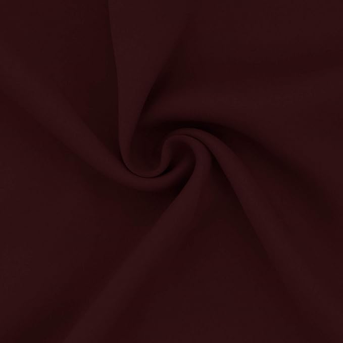 Easy-Going Blackout Curtains for Bedroom, Solid Thermal Insulated Grommet and Noise Reduction Window Drapes, Room Darkening Curtains for Living Room, 2 Panels (52x108 in,Wine)