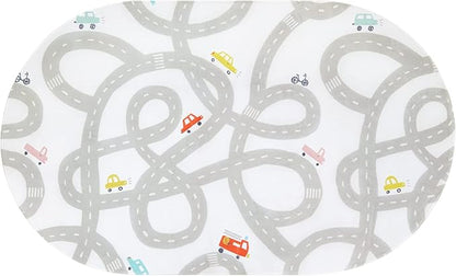 STARUIA Road Traffic Kids Rug Children Playing with Cars Playmat 4x6 Ft, Washable Play Carpet for Kids Playroom, Non-Slip Have Fun Safe Baby Nursery Rug for Toddler Boy's Bedroom Game Room Grey