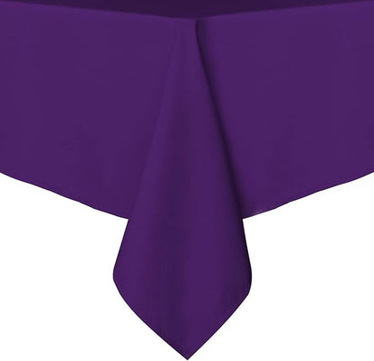 sancua Rectangle Tablecloth - 54 x 78 Inch - Stain and Wrinkle Resistant Washable Polyester Table Cloth, Decorative Fabric Table Cover for Dining Tables, Buffet Parties and Camping, Purple