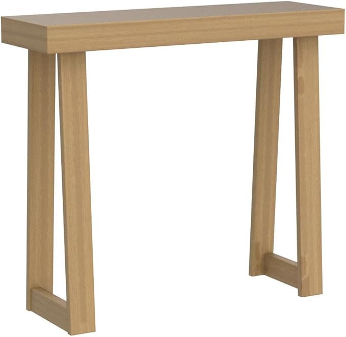 Plank+Beam Solid Wood Console Table, 36 Inch, Sofa Table, Narrow Entryway Table for Hallway, Behind The Couch, Living Room, Foyer, Easy Assembly, Pecan