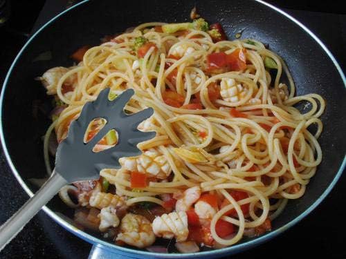Silicone Pasta Fork, Spaghetti Server, Professional Pasta Server Spoon Heat Resistant Noodle Spoon, Spaghetti Strainer Best Cooking Tools