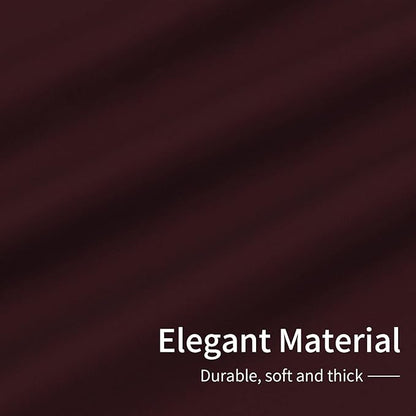 Easy-Going Blackout Curtains for Bedroom, Solid Thermal Insulated Grommet and Noise Reduction Window Drapes, Room Darkening Curtains for Living Room, 2 Panels(42x72 in, Wine)