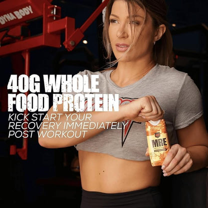 REDCON1 MRE Ready to Drink Protein Shakes, Salted Caramel - Protein Drinks with Whole Food Sources - Sugar Free RTD Shake Formulated to Fuel Athletes at Any Time (12 Pack)