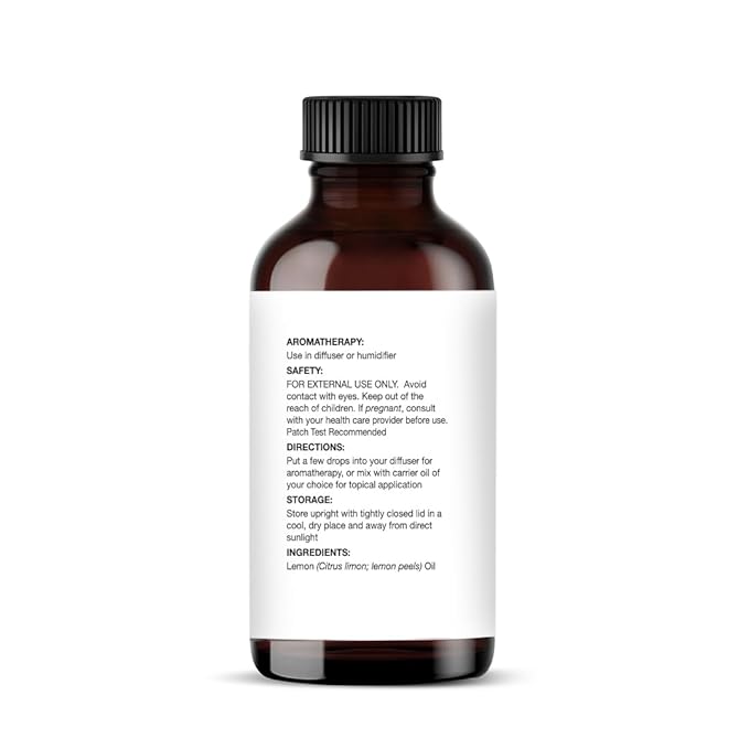 Majestic Pure Lemon Essential Oil with Glass Dropper - 1 Fl Oz - 100% Pure and Natural Lemon Oil - Premium Grade Essential Oils for Diffuser, Aromatherapy, Soap and Candle Making