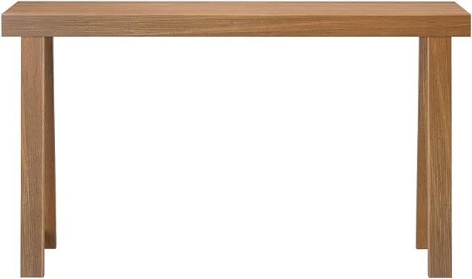 Plank+Beam Solid Wood Console Table, 56 Inch, Sofa Table, Narrow Entryway Table for Hallway, Behind The Couch, Living Room, Foyer, Easy Assembly, Pecan