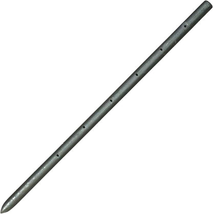 Sandbaggy Round Steel Concrete Form Stakes with Nail Holes - Rust Resistant Coating - Removable, Reusable (50, 3/4 in X 24 in)