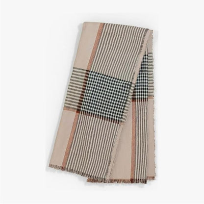 Outer Bug Shield Outdoor Throw Blanket w/Insect Shield Repellent Gear Technology- Lightweight Insect-Repellent Outdoor Blanket, Camping Picnic & Beach Blanket, Striped Plaid, 60” x 80”