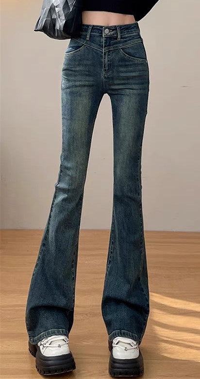 Pantalones vaqueros de algodón para mujer