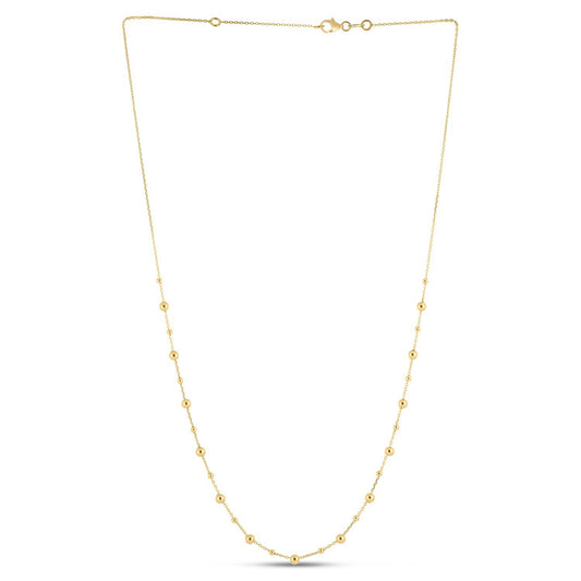 Collier de perles en or jaune 14 carats