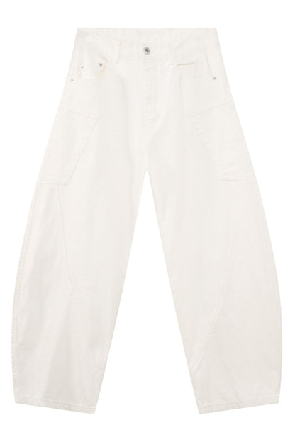 Men's Mid Rise Wide Leg Jeans