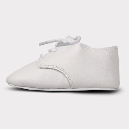 August Girls Crib Lace-Up Shoe