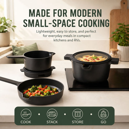 Nonstick Stackable Set, 5-Piece