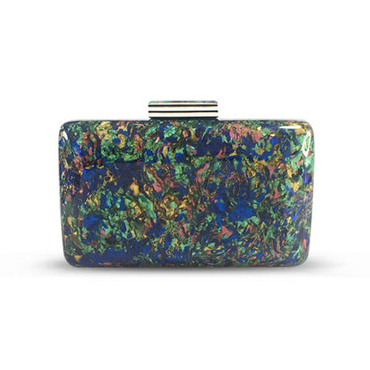 Colorful Mother-of-Pearl Evening Clutch for Women