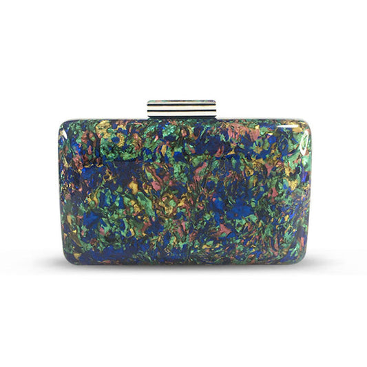 Clutch de Noche de Nácar Colorido para Mujer