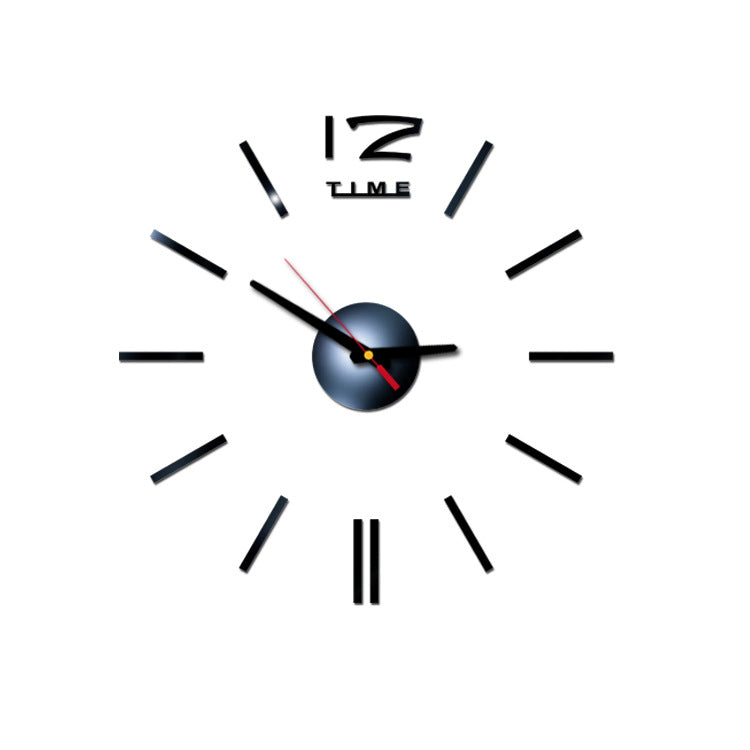 Creative Acrylic Wall Clock Diy Mirror Wall Clock Decoration Clock Sticken On The Wall