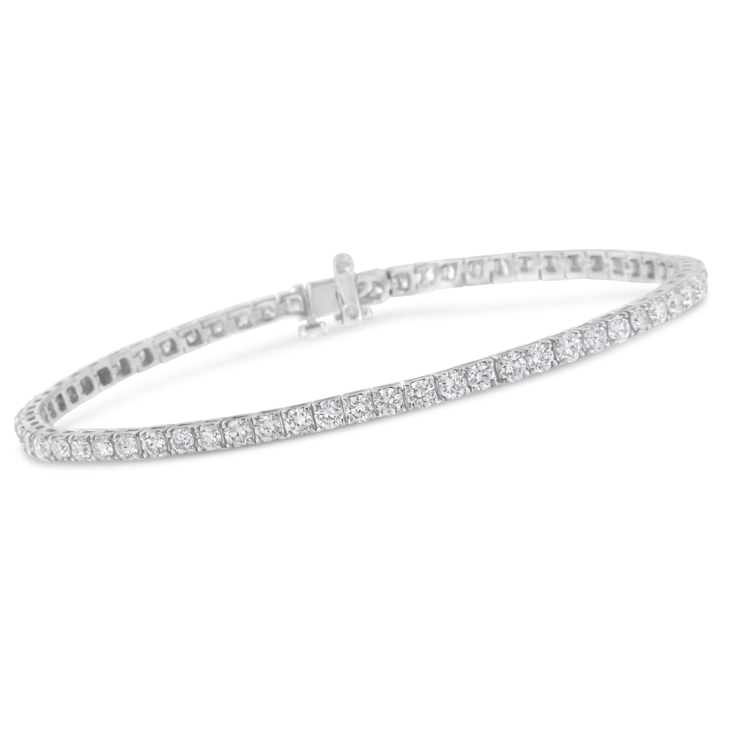 IGI Certified 5.0 Cttw Cut Diamond 14K White Gold Classic 7â€ Tennis Bracelet (H-I Color, I1-I2 Clarity)