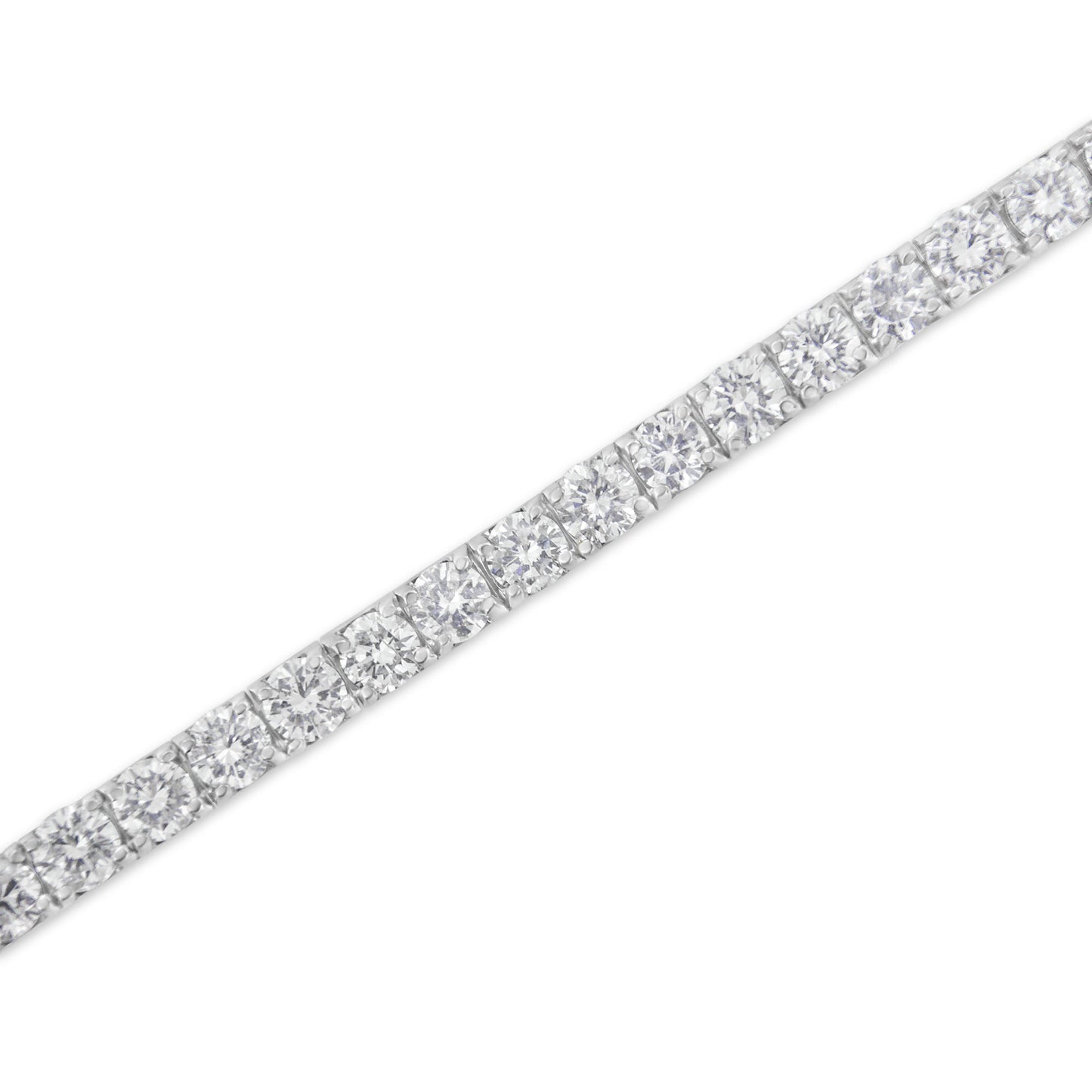 IGI Certified 5.0 Cttw Cut Diamond 14K White Gold Classic 7â€ Tennis Bracelet (H-I Color, I1-I2 Clarity)