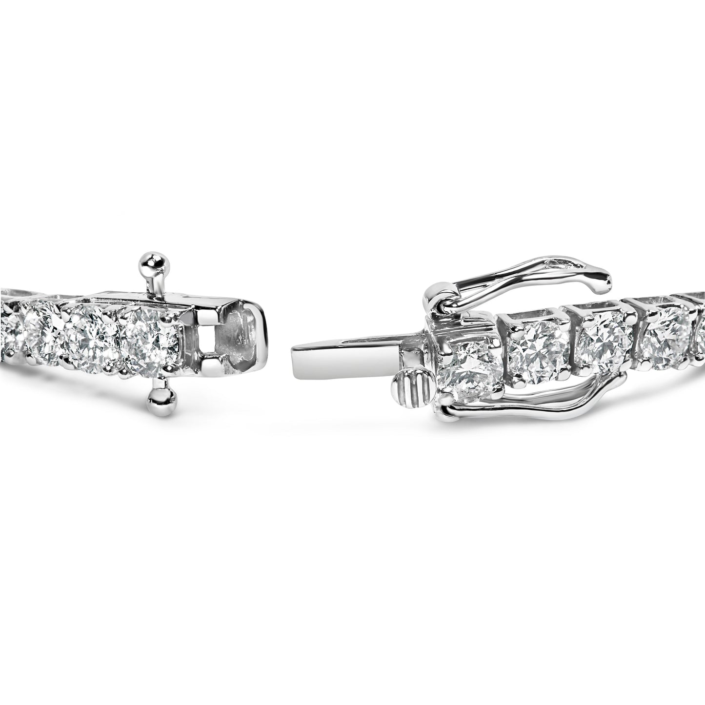14K White Gold 2.00 Cttw Prong Set Lab Grown Round Diamond Classic Tennis Bracelet (F-G Color, VS2-SI1 Clarity) - 7.25"