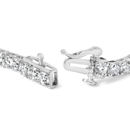 10K White Gold 5.00 Cttw Natural Diamond Tennis Bracelet