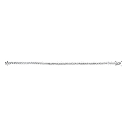 14K White Gold 5.0 Cttw Lab Grown Diamond Tennis Bracelet (F-G Color, VS1-VS2 Clarity) - 7.25" Inches