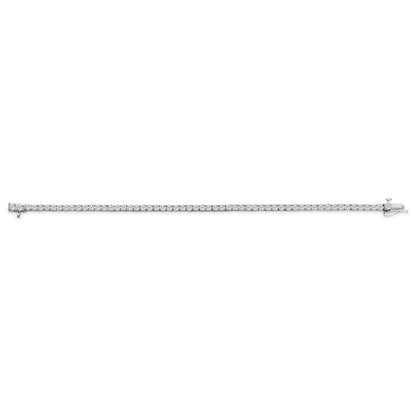 14K White Gold 6.00 Cttw Lab Grown Diamond Classic Tennis Bracelet  - 7.25"