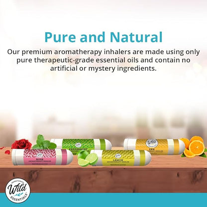 Wild Essentials 3 Pack of Appetite Craving Control Aromatherapy Nasal Inhalers Made with Therapeutic Grade Essential Oils to Help Keep The Hunger Cravings Away
