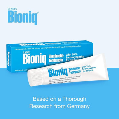 Bioniq Classic Biomimetic Toothpaste with 20 Percent Hydroxyapatite for Daily Use, 3.44 Ounce (Pack of 3)
