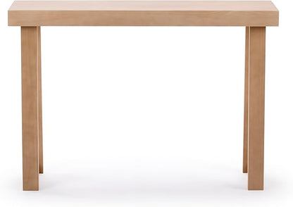 Plank+Beam Solid Wood Console Table, 46.25 Inch, Sofa Table, Narrow Entryway Table for Hallway, Behind The Couch, Living Room, Foyer, Easy Assembly, Blonde