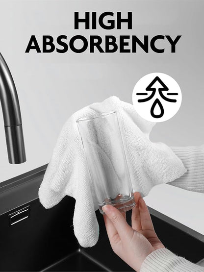 Fantasticlean Microfiber Cleaning Cloth Roll -90 Pack, Tear Away Microfiber Towels, 12" x 12", Reusable, Washable, Scratch Free, Ultra Absorbent Dish Rags for Car, Home, Garage or Shop (White)