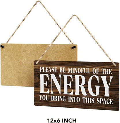Inspirational Zen Wall Art, Positive Affirmations Wall Decor, Meditation Room Decor Spa Decor Spiritual Wall Art Decor Hanging Sign Wood Plaque Block for Home Office Bathroom Bedroom