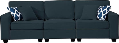 L Lengend Vansen Modular Sectional Sofa U Shaped Couch with Ottoman Modern Reversible Corner Sectional Couch for Living Room (Charcoal, 2+3 with Ottoman)