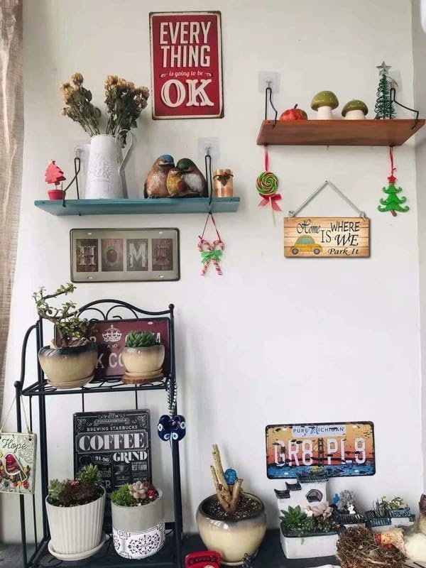 Farmhouse Kitchen Wall Decor,Meals and Memories are Made Here Sign, Rustic Wood Kitchen Signs Dinning Room Wall Decor (Meal) 6x18 Inch
