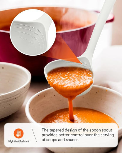 Kitchen Utensils Set, 13PCS Silicone Cooking Utensils, Heat Resistant Kitchen Utensil Spatula Set for Nonstick Cookware, Wooden Handles Kitchen Gadgets Tools Set