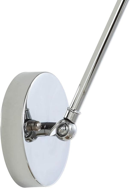 JONATHAN Y JYL7460A Rover 7" Farmhouse Industrial Adjustable Arm Metal LED Wall Sconce Rustic Bohemian 2700K LED 4W Bulb for Entryway Lobby Kitchen Bathroom Bedroom Living Room Hallway, Chrome