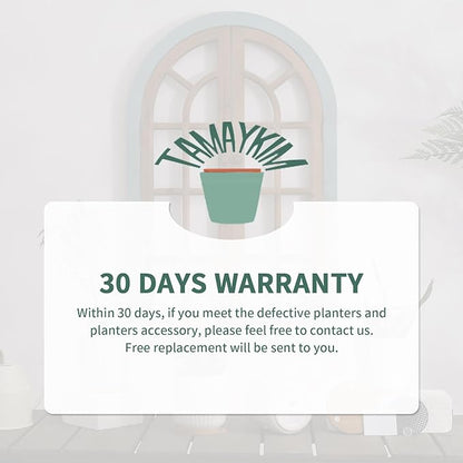 TAMAYKIM 4 Inch Ceramic Plant Pots with Drainage Holes, Modern Flower Planter with Saucer for Indoor Plants, Succulent, Cactus & Herbs, White, Set of 4 (Plants Not Included)