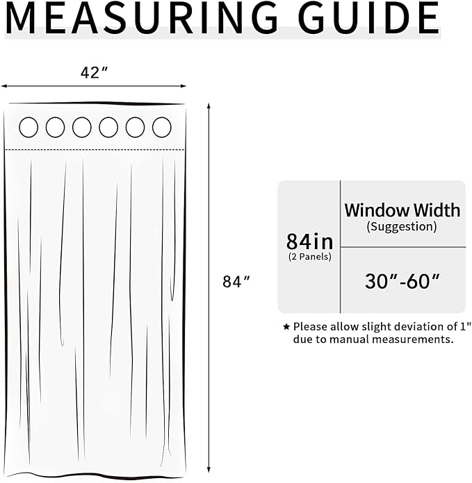 Easy-Going Blackout Curtains for Bedroom, Solid Thermal Insulated Grommet and Noise Reduction Window Drapes, Room Darkening Curtains for Living Room, 2 Panels(42x84 in, Bluestone)