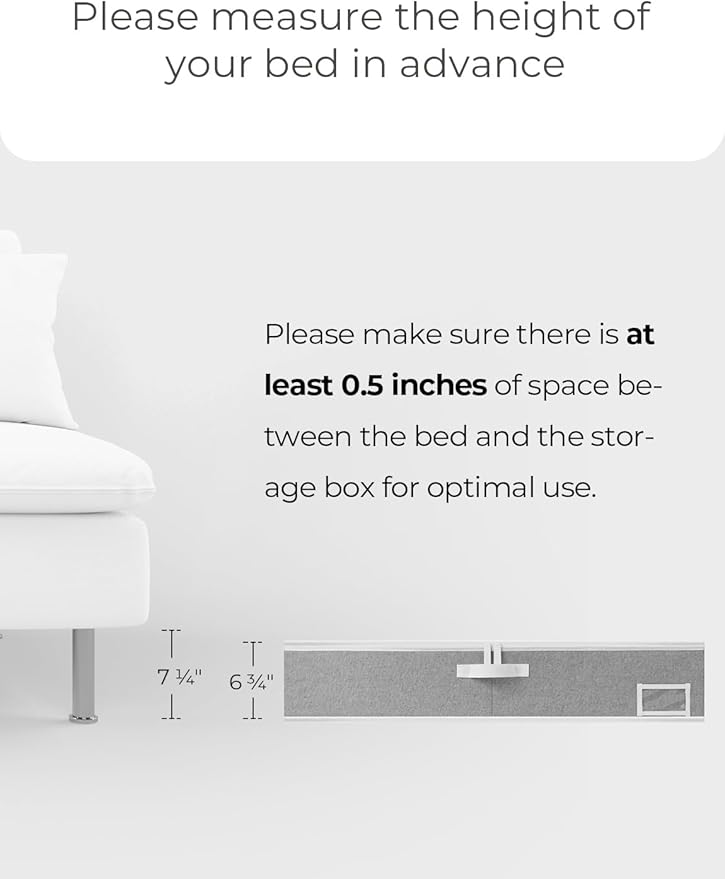 StorageWorks Extra Large Under Bed Storage Containers with Handles and Label Holder, 2 Pack Ultra-thick Fabric Underbed Bins, Closet Organizer for Clothes, Blankets, Sweater
