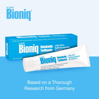 Bioniq Plus Biomimetic Toothpaste with 20 Percent Hydroxyapatite for Teeth and Gums I Clinically Tested I 3.44 oz