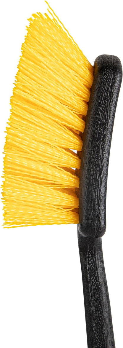 Restaurantware-Clean Tek Professional 20.47 Inch Utility Brush, 1 Heavy-Duty Scrub Brush - Plastic Bristles, Ergonomic Handle, Black Plastic Cleaning Scrub, Ideal for Indoor and Outdoor Cleaning