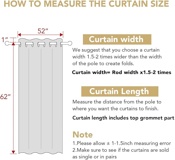 H.VERSAILTEX Window Treatment Blackout Thermal Insulated Room Darkening Solid Grommet Curtains/Drapes for Bedroom (Set of 2 Panels,52 by 63 Inch Long, Storm Blue)