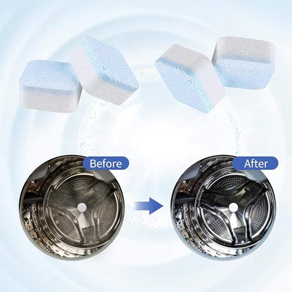 NATRUTH Washing Machine Cleaner Descaler 30 Pack Deep Cleaning Washer Cleaner Tablets For HE Front Loader & Top Load Washer