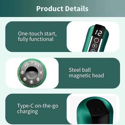 Elouris Cellulite Massage Tool,Lymphatic Drainage Massager,Lymphatic Drainage Tool,Rechargeable Body Sculpting Cupping Machine for Thighs, Arms, Stomach - Cordless Deep Tissue Massager,Gift for Women