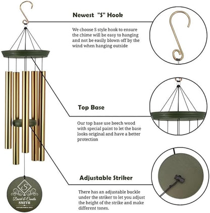 ASTARIN Personalized Wind Chimes for Anniversary, Customized Wedding, Anniversary Presents, Birthday Gifts for Loved One,Gifts for Couples, Gift for Wife, Gift for Her