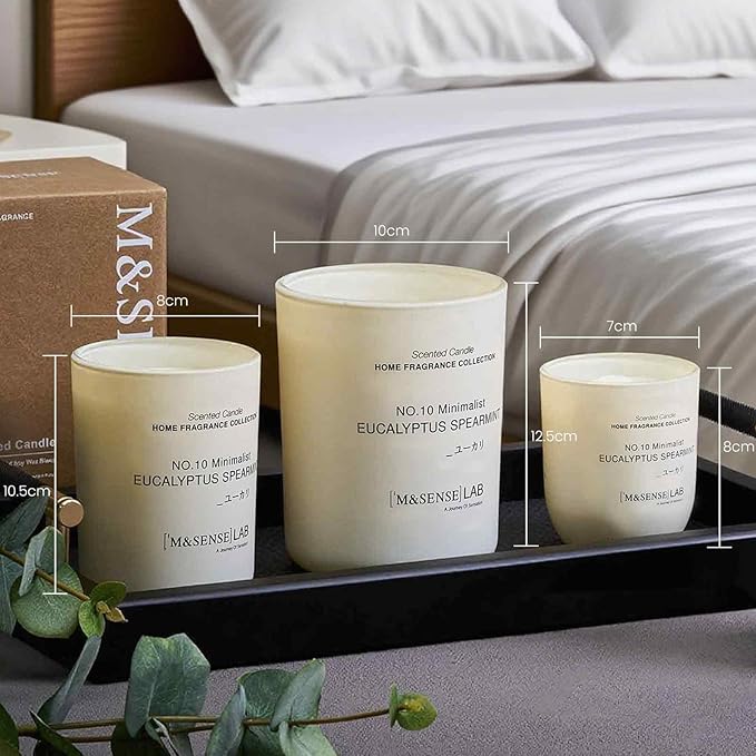 M&SENSE Natural Soy Candle| City Oasis | 16.6 oz, 95H Burn | Minimalist Scented Candle for Relaxation, Gifting, Home Décor | for Bedroom, Office, Party Large