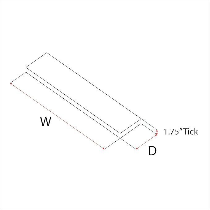 URBANDI, Rustic Floating Shelves, Set of 2, Hidden Bracket, Solid Wood, Heavy Duty, Wall Mounted Shelves, (Dark Brown, 24Wx10D)