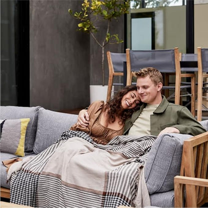 Outer Bug Shield Outdoor Throw Blanket w/Insect Shield Repellent Gear Technology- Lightweight Insect-Repellent Outdoor Blanket, Camping, Picnic & Beach Blanket, Forest Green Colorblock, 60" W x80