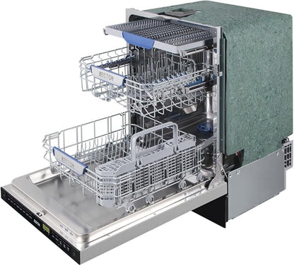 Large Capacity 24 inch Top Control Built-In Dishwasher with Third Rack – ENERGY STAR Certified, 47-dBA Ultra-Quiet, Stainless Steel (Stainless Steel)